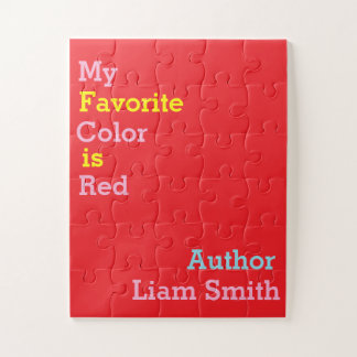 Baby Oversized Puzzle Favourite Colour is Red