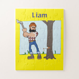 Baby Oversized Puzzle Tree Cutting Farmer