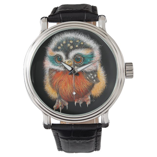 Baby Owl Art Watch (Front)