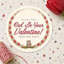 Baby Owl Be Your Valentine Classroom