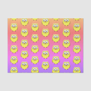 Baby Owl Cartoon Tissue Paper