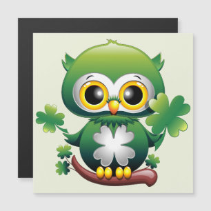Baby Owl Cute St Patrick Cartoon