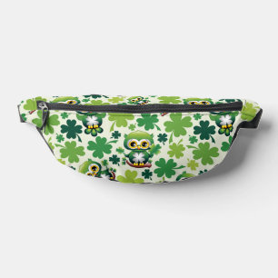 Baby Owl Cute St Patrick Cartoon Bum Bags