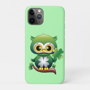 Baby Owl Cute St Patrick Cartoon Case-Mate iPhone Case