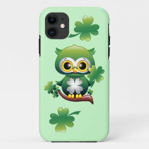 Baby Owl Cute St Patrick Cartoon iPhone 11 Case