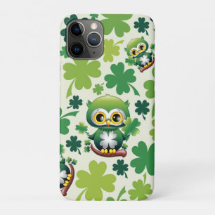 Baby Owl Cute St Patrick Cartoon Case-Mate iPhone Case