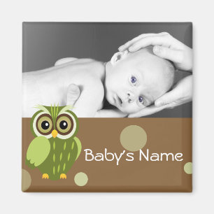 Baby Owl/ Photo Magnet