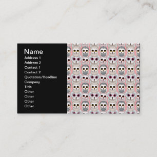 Baby Owls on Pink Pattern Business Card