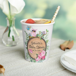 Baby Owls - Woodland Paper Cups