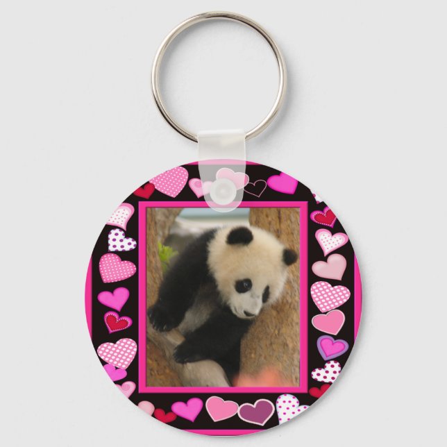 baby-panda-00037-85x85 key ring (Front)