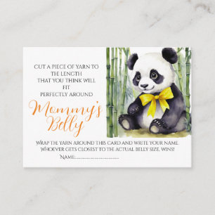 Baby Panda Baby Bump Game Guess Mum's Belly Size Enclosure Card