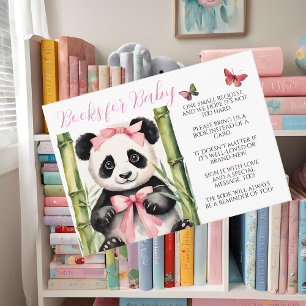 Baby Panda Bear Girl Books for Baby Enclosure Card