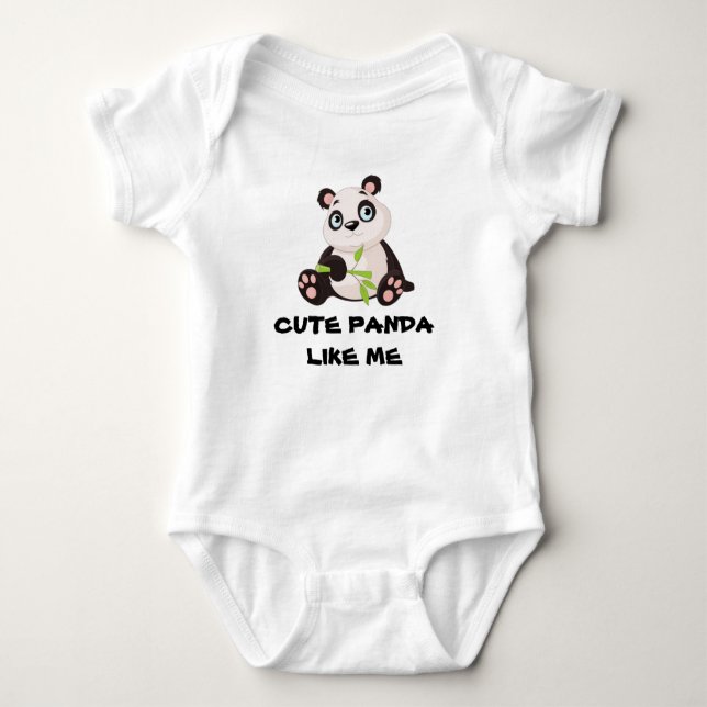 Baby Panda Bodysuit (Front)