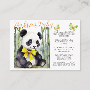Baby Panda Books for Baby  Enclosure Card
