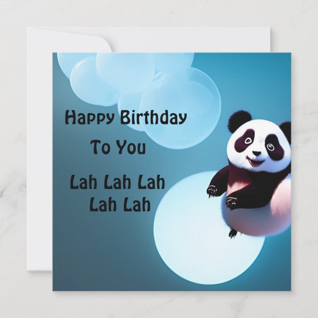 Baby Panda Bubbles,  (Front)