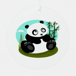 Baby Panda Christmas Ornament