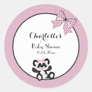Baby Panda Classic Round Sticker
