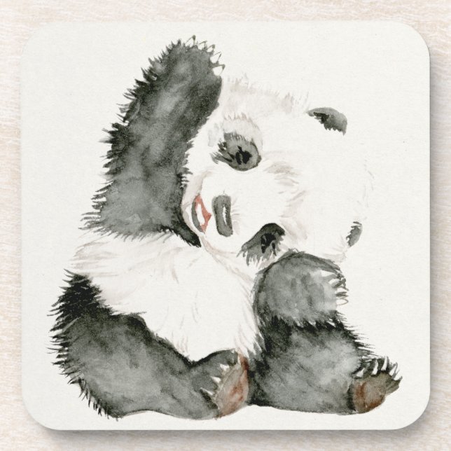 Baby Panda | Cute & Furry Coaster (Front)