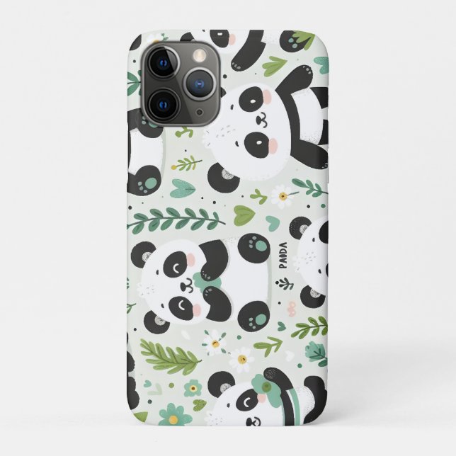 Baby Panda Pattern Case-Mate iPhone Case (Back)