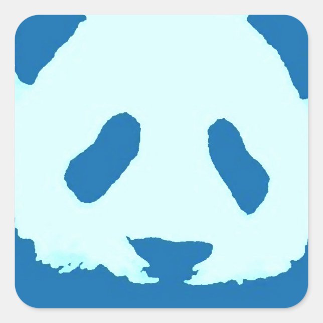 Baby Panda Square Sticker (Front)