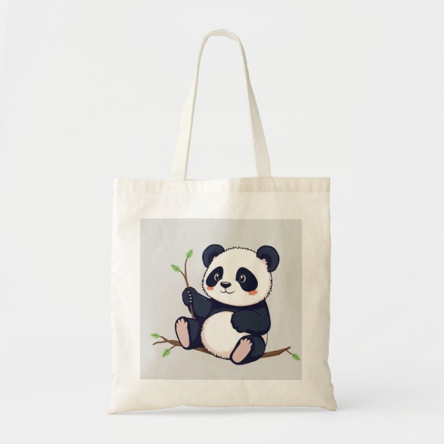 Baby Panda Tote Bag (Front)