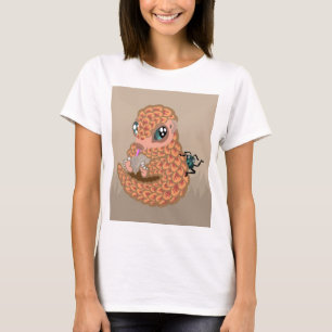 Baby pangolin with ant T-Shirt