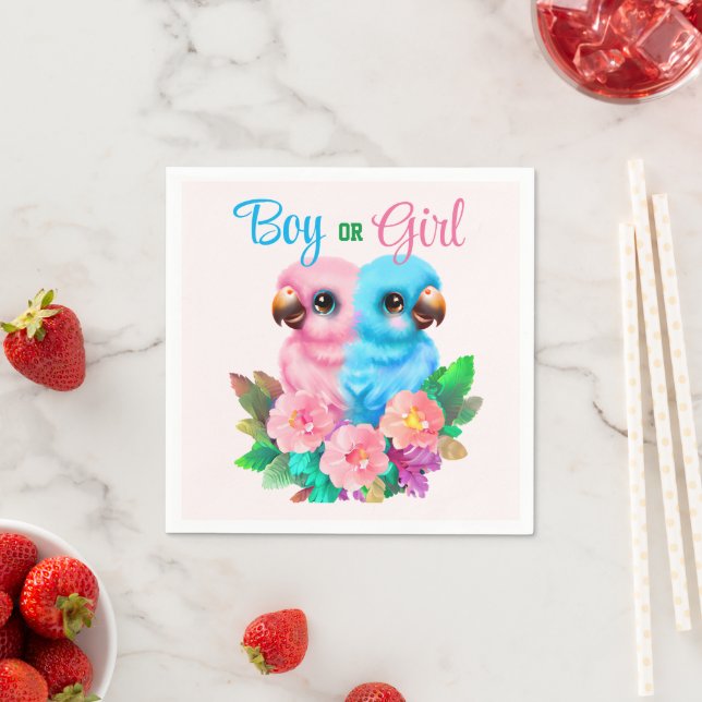 Baby Parrot Twins Napkin (Insitu)