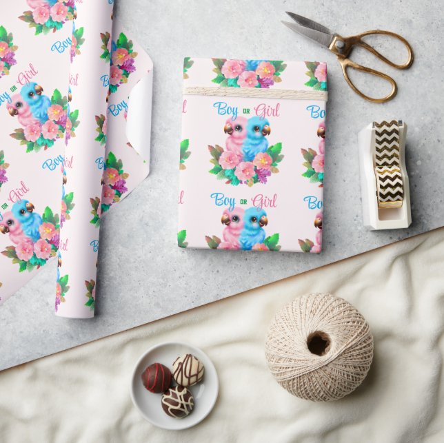 Baby Parrot Twins Wrapping Paper (Crafts)