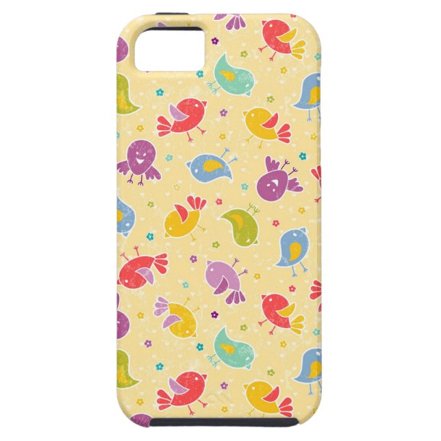Baby pattern with cute birds Case-Mate iPhone case (Back)
