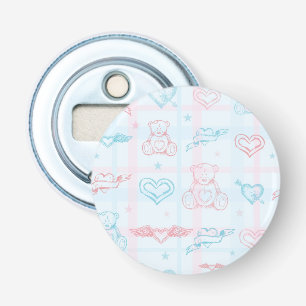 baby pattern with teddy bear bottle opener