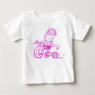 Baby Pedalling Monkey Tricycle T-Shirt