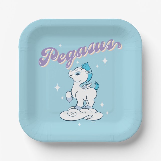 Baby Pegasus Paper Plates (Front)