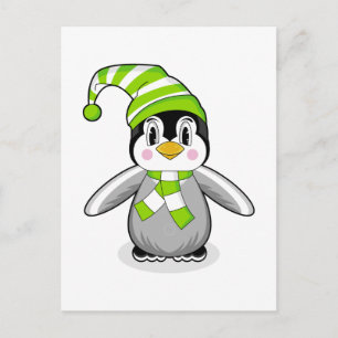 Baby Penguin Christmas Postcard