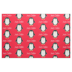 Baby Penguin Custom Colour and Text Fabric