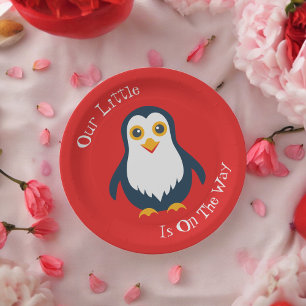 Baby Penguin Paper Plate
