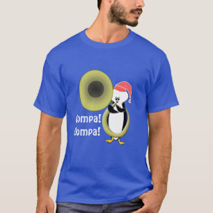 Baby Penguin Playing Tuba Customisable  T-Shirt
