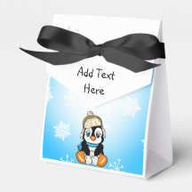 Baby Penguin Winter Snowflakes Party