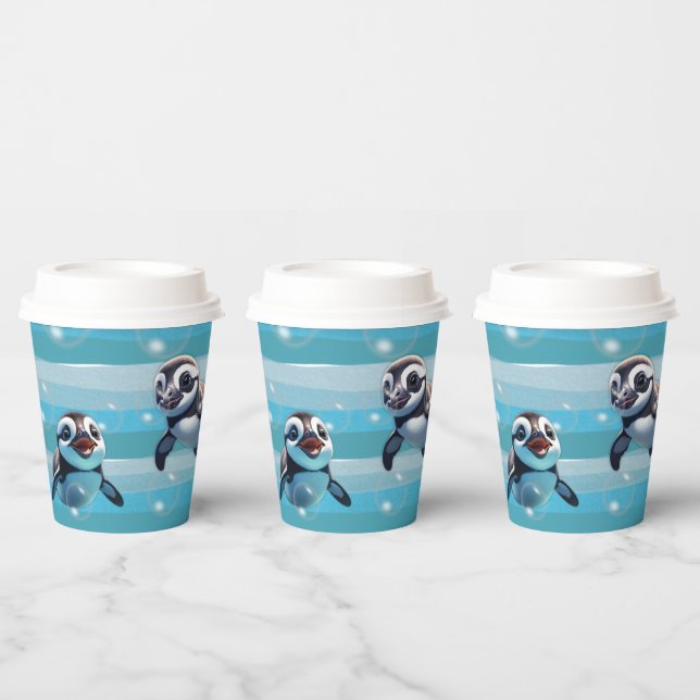 Baby Penguins Party Paper Cup (Multi)