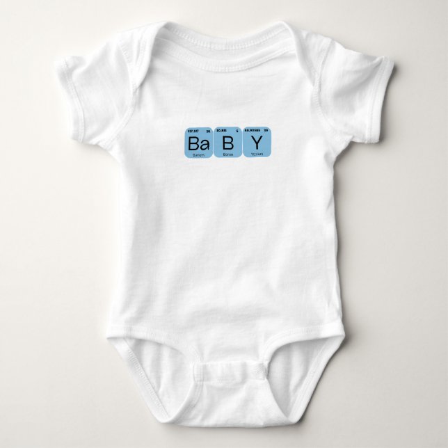 Baby Periodic Table Element Bodysuit (Front)