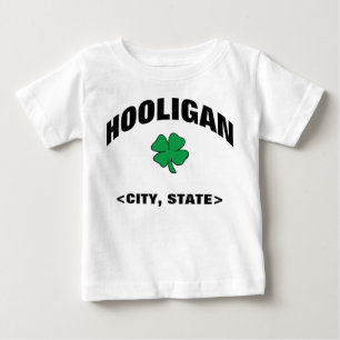 Baby Personalised Irish Hooligan T-Shirt