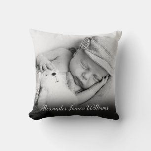 Baby Photo and Script Name Cushion