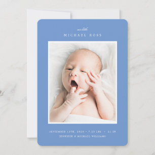BABY PHOTO ANNOUNCEMENT Minimalist Photo Modern