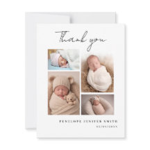 Baby Photo Birth Announcement Card Multi Photo