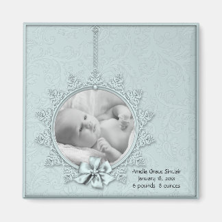 Baby Photo Birth Announcement Magnets