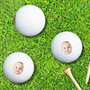Baby Photo, Custom Baby Photo Face Golf Balls