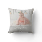 Baby Photo Grandma's Sweetheart Throw Pillow