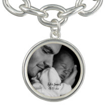 Baby Photo Keepsake Personalised Charm Bracelet