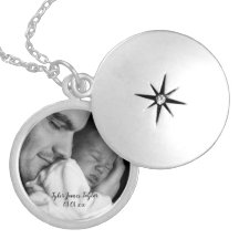 Baby Photo Keepsake Personalised Locket Necklace