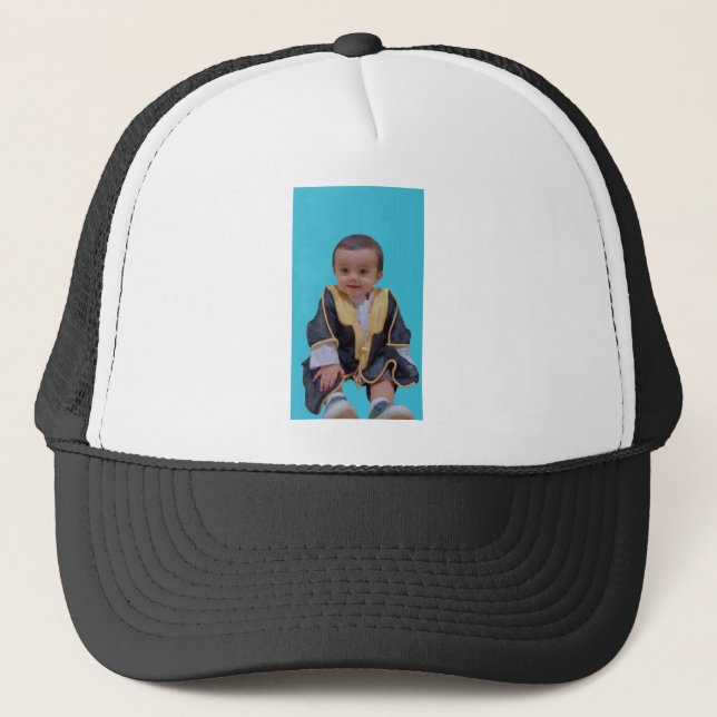 Baby photo logo design on cap (Front)