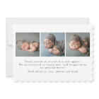 Baby Photo Modern Birth Announcement Card